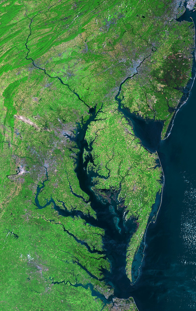 Satellite image or a river